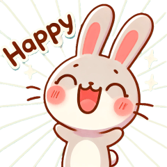 Rabbit Cute Daily Life Sticker