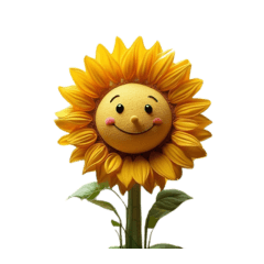 mysterious Sunflower sticker Japanese