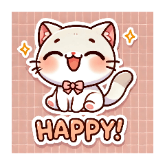 Cute Cat LINE Sticker Set