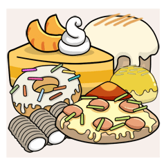 Cute Food creation stikers