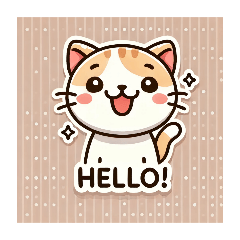 Adorable Cat LINE Sticker Collection