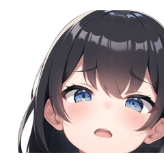 just the girl's face