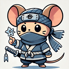 Ninja Mouse Stickers