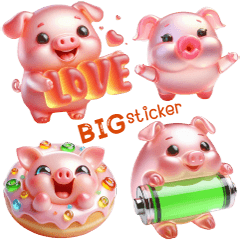 Jelly pig , big sticker