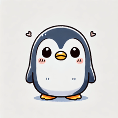 Cute Royal Penguin Stickers1