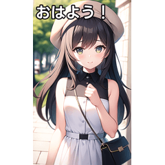 お洒落な帽子女子