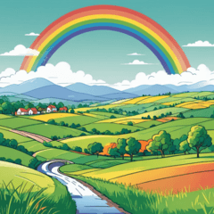 Beautiful Rainbow Scenes