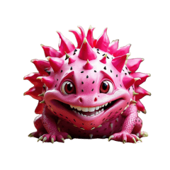 mysterious Dragonfruits sticker Japanese