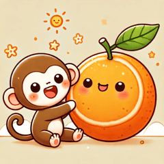 "Monkeys and oranges."