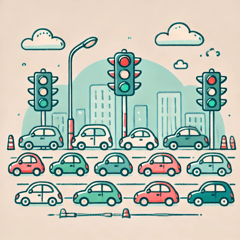 Traffic Jam Haiku Stickers