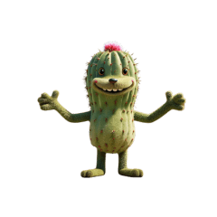 mysterious cactus  sticker English