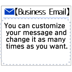 English Business e-mail Message Sticker