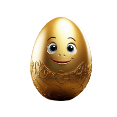 mysterious gold egg sticker Japanese