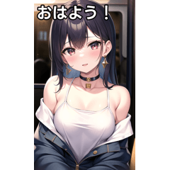 pierced girl on the bus