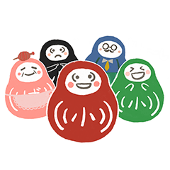 だるまのこころちゃん一家-繁体字中国語