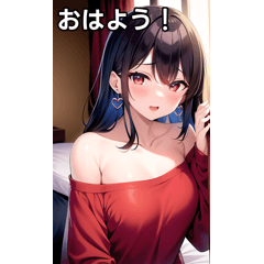 Earrings girl taking a break at a hotel