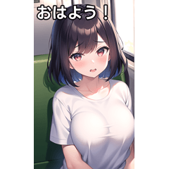 Summer train and T-shirt girls