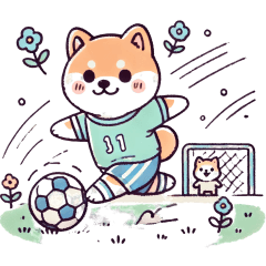 Kansai-ben (Osaka) Shiba Inu Football