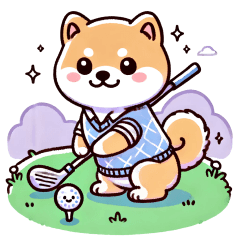 Kansai-ben (Osaka) Shiba Inu Golf