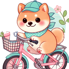 Kansai-ben (Osaka) Shiba Inu Cycling