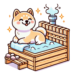 Kansai-ben (Osaka) Shiba Inu Sauna