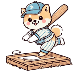 Kansai-ben (Osaka) Shiba Inu Baseball