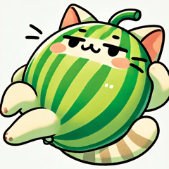 Melon-flavored cat