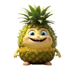 mysterious pineapple sticker English