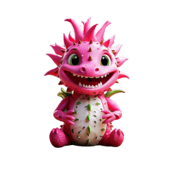 mysterious Dragon fruits sticker English