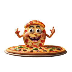 mysterious Pizza sticker English