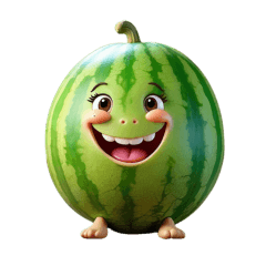 mysterious water melon sticker English