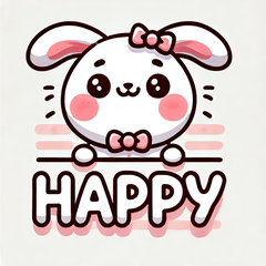 Cute Rabbit Stickers001