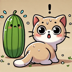 "Cucumber and Cat"