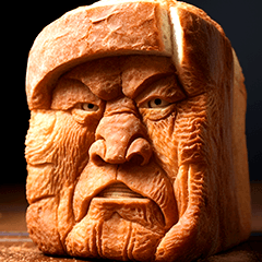 middle-aged man bread