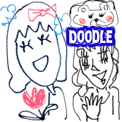 Children's doodle style