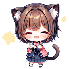 cat girl sticker1