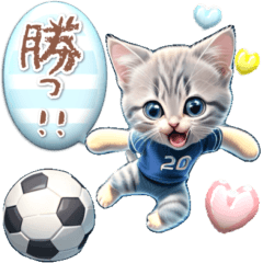 【BIG】アニメ猫♡サッカー　ふきだし