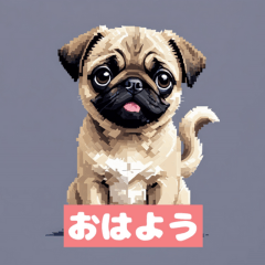 Pug Life: Adorable Pug Stickers