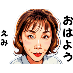 emi-san's sticker by Tsukusuta qdJd