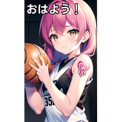 tattooed girls play basketball