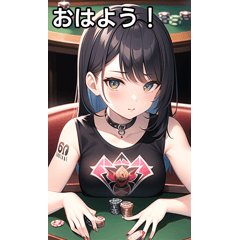 tattooed girls play poker