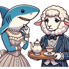 The shark lady and the butler's sheep