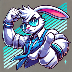 Cool and Stylish Rabbit