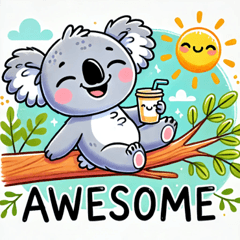 Relaxing Koala Stickers2 @SFW