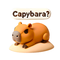【黏土風】水豚的日常-Capybara