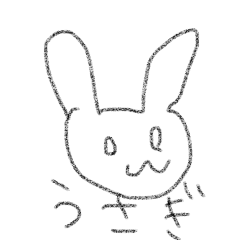 kawaii lazy rabbit