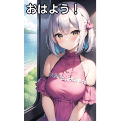 銀髪女子は電車が好き