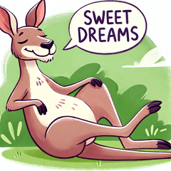 Relaxed Kangaroo Stickers@SFW