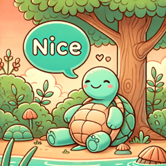 Relaxing Turtle Stickers @SFW