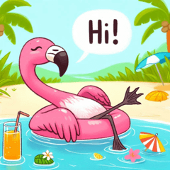 Relaxing Flamingo@SFW